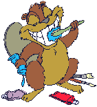 image gif de castor